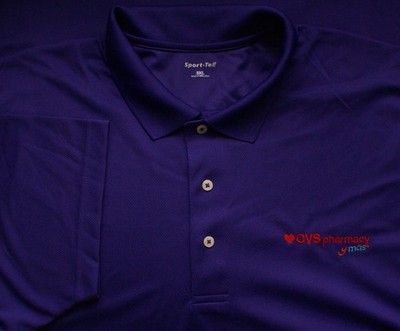 CVS Pharmacy Employee Uniform Polo Shirt Mens 3XL Short Sleeve