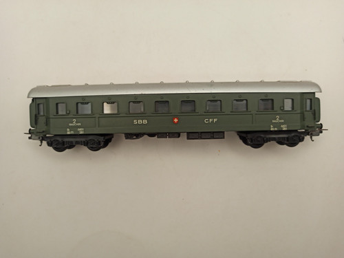 Lima 9106 CARROZZA 2 CLASSE SBB CFF FUMATORI ( RAUCHER)  1961 H0 | Zustand: Usato