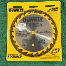 Dewalt 5-3/8" Smooth Woodcutting Circular Saw Blade 24 Carbide Teeth, USA #2
