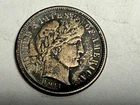 1911 BARBER silver U.S. dime. Deeply toned choice XF-AU. #q1