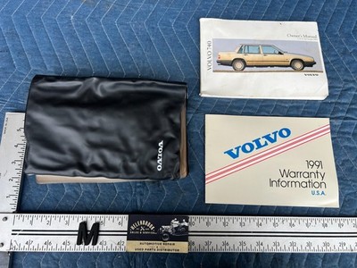 1991 Volvo 740 940 Sedan Owner's Manual Booklet Book Set User Guide OEM #3769EM