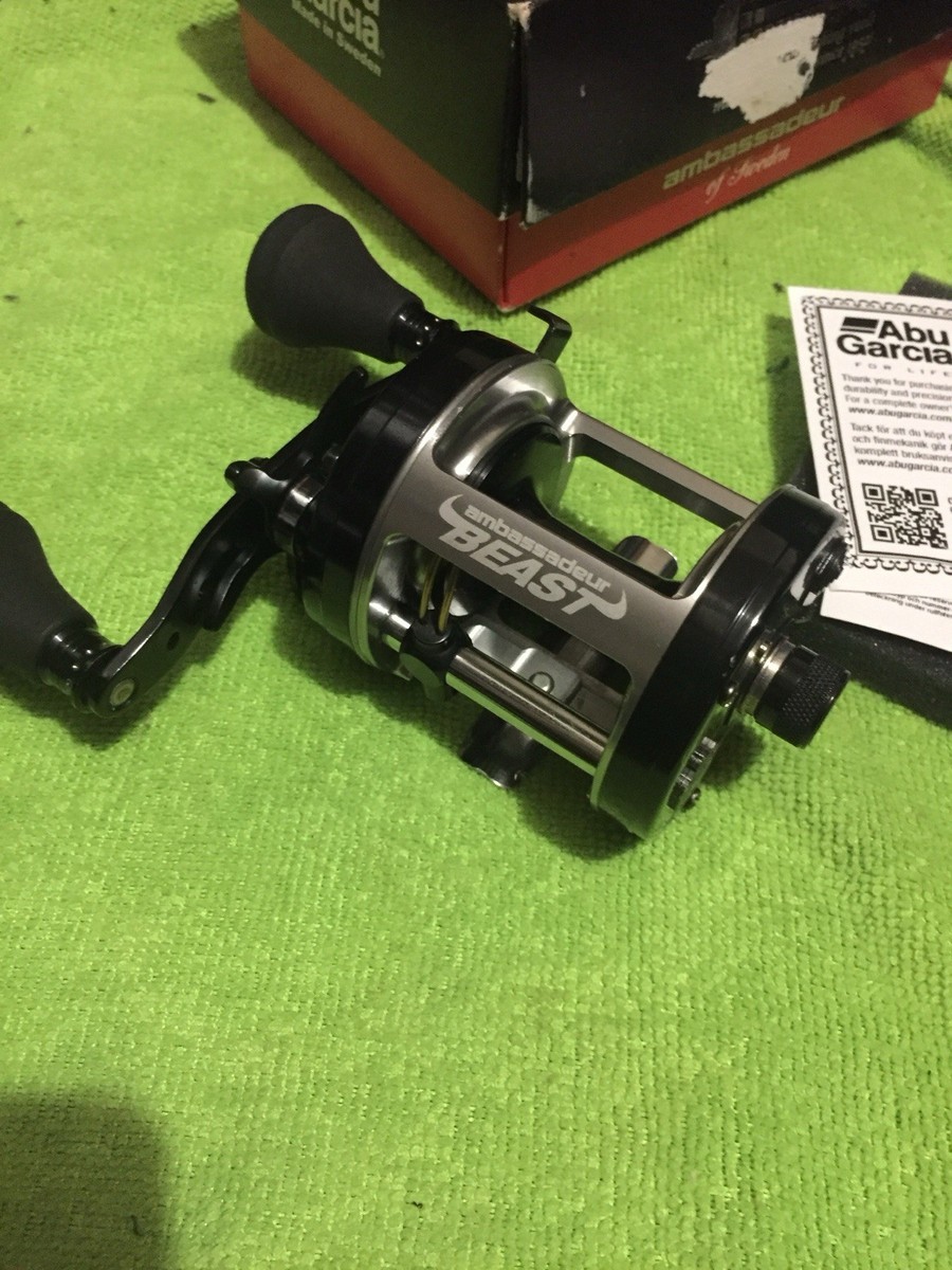 Abu Garcia Ambassadeur 6500 Beast Fishing Reel 5.1:1 Black Silver
