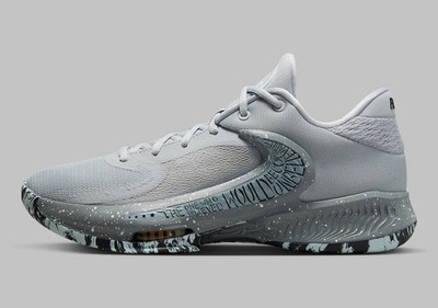 NIKE ZOOM FREAK 4 ETCHED IN STONE WOLF GREY WHITE COOL DJ6149-004 Men s sz 13.5