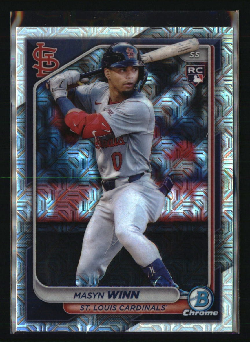2024 Bowman Chrome #61 Masyn Winn Mojo Refractors
