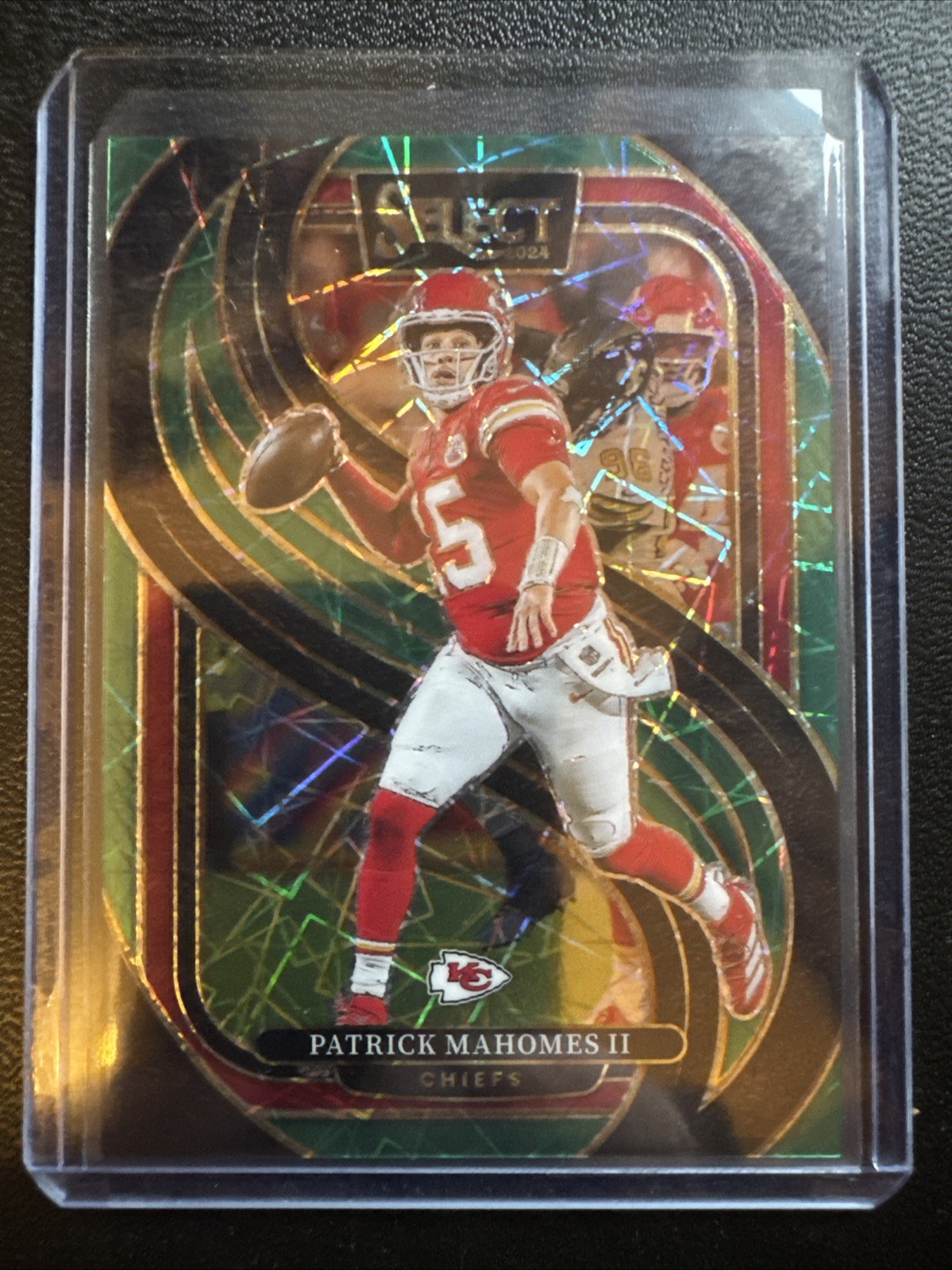 2024 Select Patrick Mahomes II Green Prizm /5 #120 Kansas City Chiefs