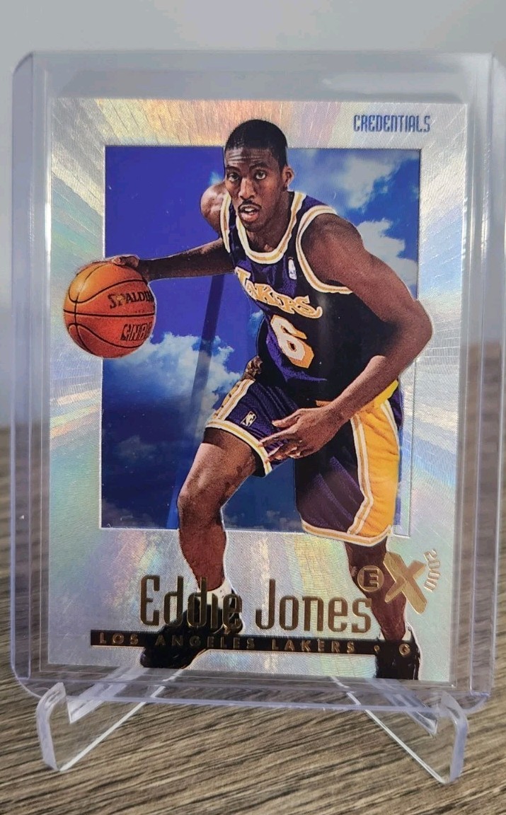 1996-97 Skybox E-X2000 Eddie Jones Credentials /499 #31 - Lakers