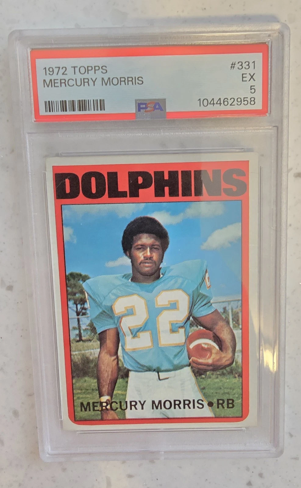 Mercury Morris trading card