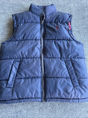 US Polo Association  Puffer Vest Mens Medium Blue Full Zip