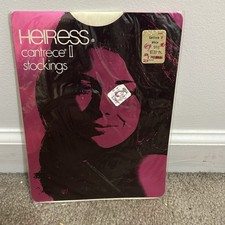 vintage Heiress Cantrece II white nylon stockings in size 9 1/2 New