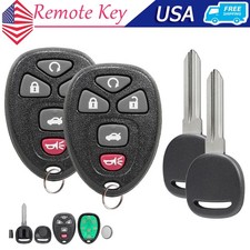 2 For 2006 - 2016 Chevrolet Impala Remote Fob Ouc60270 Ignition Key Id46 Chip