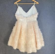 Dainty Hooligan Babydoll Textured Ruffle Sabrina Carpenter Mini Dress Womens M