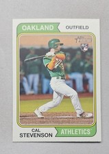 2023 Topps Heritage - Cal Stevenson #176 (RC)