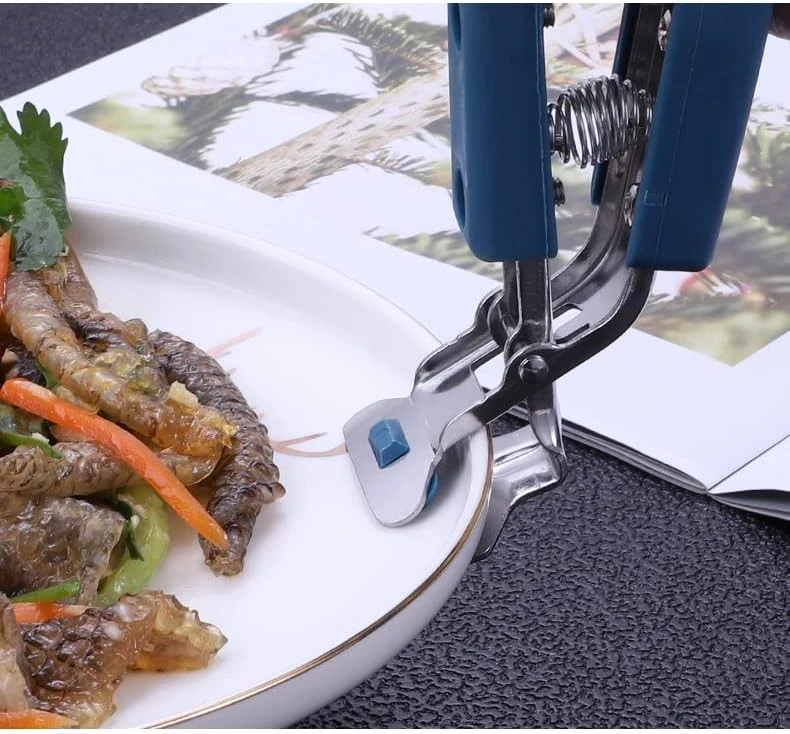 Lote de pinzas antideslizantes para tazón caliente pinza antiescaldaduras para tazón abrazadera de plato doméstico Foto 4 de 4