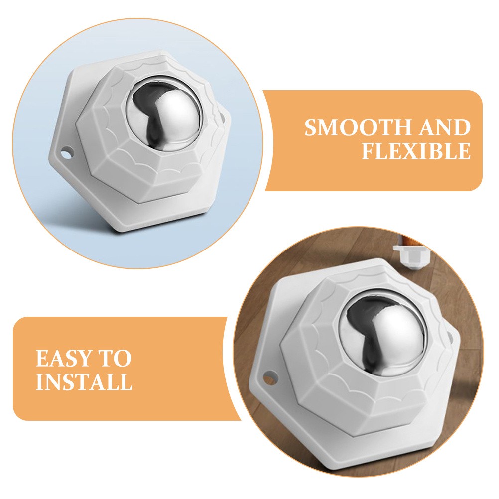 12 Pcs 360 Degree Rotation Sticky Pulley Furniture Rollers Mini Caster Wheels