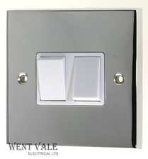 Heritage Brass Victorian Polished Chrome - CR992W - 6a 1 Gang 2 Way Switch New