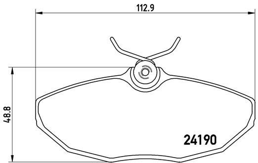 Brembo P 36 015 Bremsbelagsatz, Scheibenbremse FüR Jaguar-image