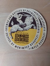 Flaschenetikett Bier Ungarn von ca 1956