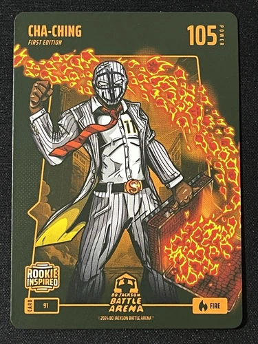 2024 Bo Jackson Battle Arena Jackson Chourio Cha-Ching Rookie First Edition Fire