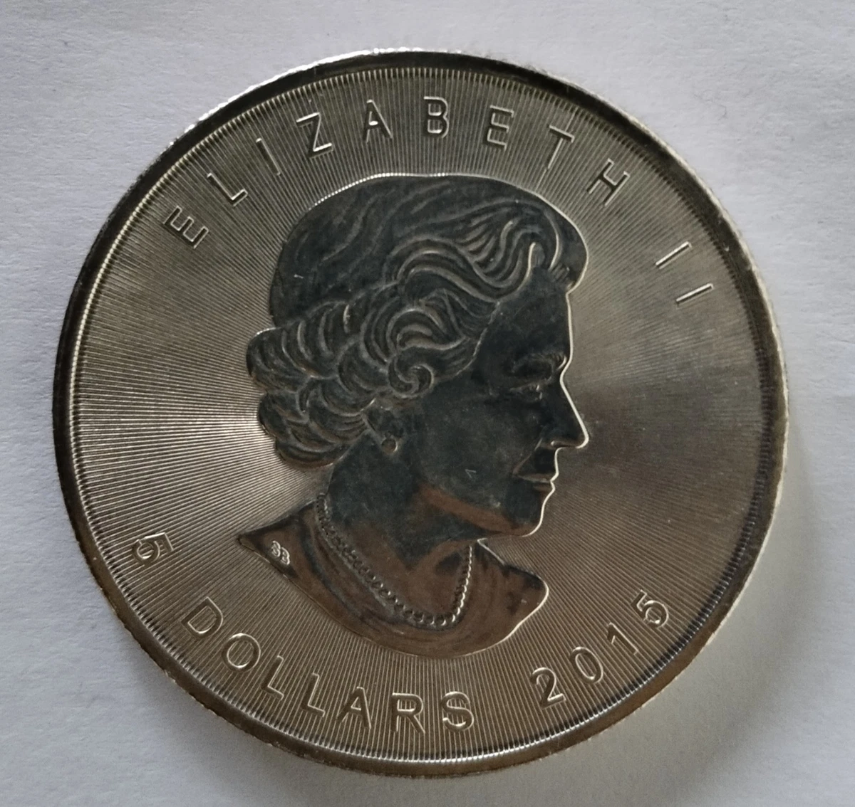 Moneda-Lingote de 1 Onza de Plata 999 - Canadá "Hoja de Arce" de 2015