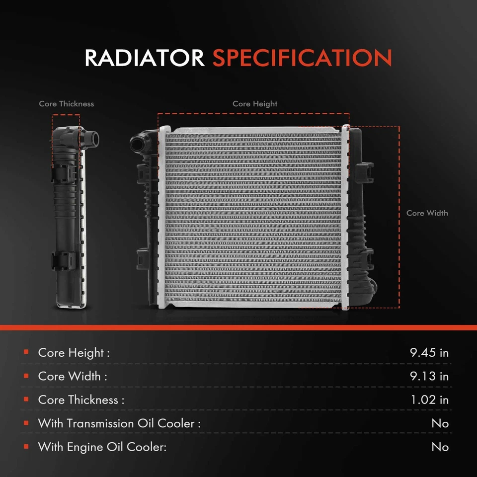 Radiador para Mercedes-Benz C63 AMG C63 AMG S GLE53 AMG GLE580 GLE63 AMG S GLS580 Foto 2 de 4