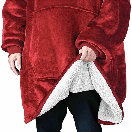 Ladies Hooded Blanket Oversized Blanket Hoodie Oodies Fleece Hoodie Blankets UK - Picture 36 of 42