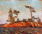 TOM THOMSON Split Rock Group of Seven ART Icon Lithograph Masters Hardwood Ed