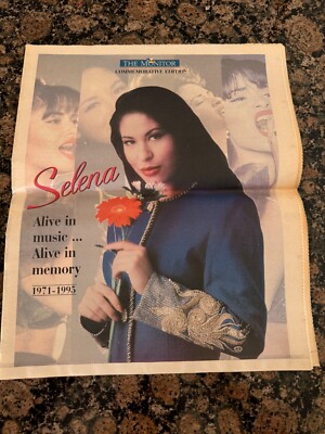 Selena 1971-1995 newpaper homage