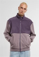 Urban Classics Men's Polar Fleece Jacket with Front Zip Purple Night