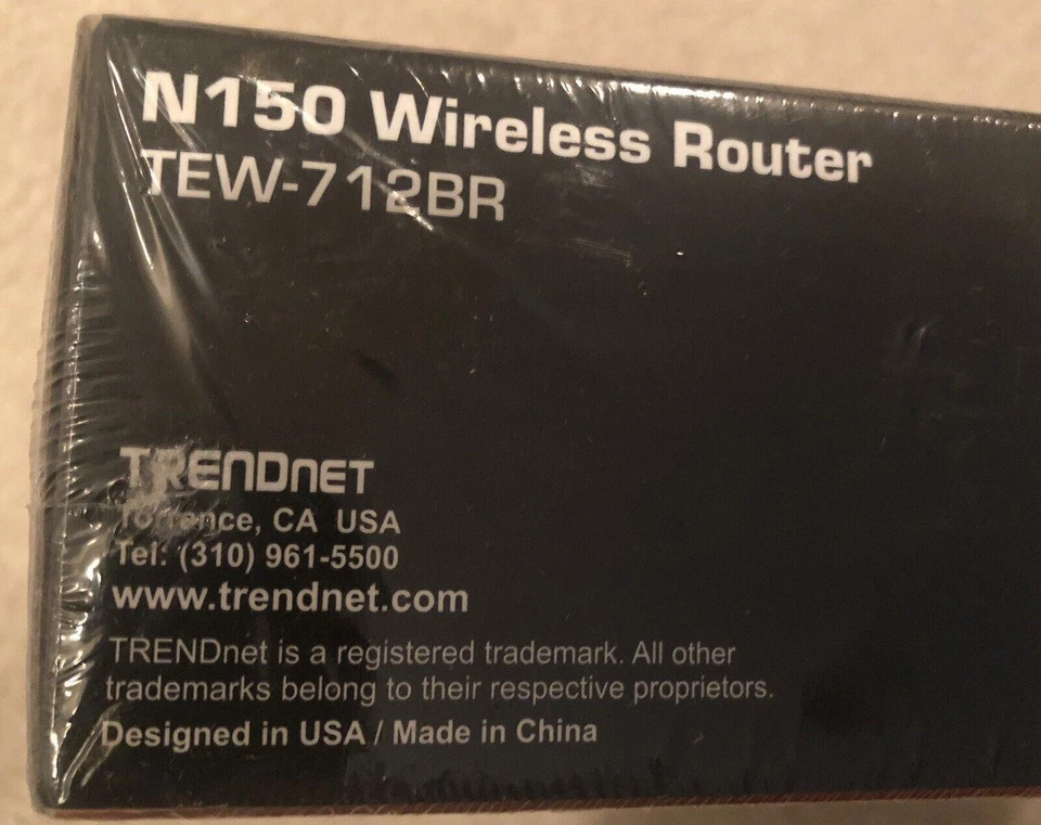 TRENDnet TEW-712BR 150 Mbps 4-Port N Router -FACTORY SEALED - Image 3 of 4