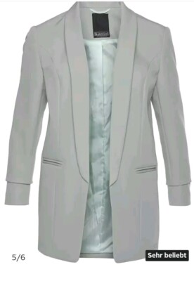 Blazer Laura Scott Longblazer mit gerafften Ärmeln Gr. 42 Neu NP 69,99 