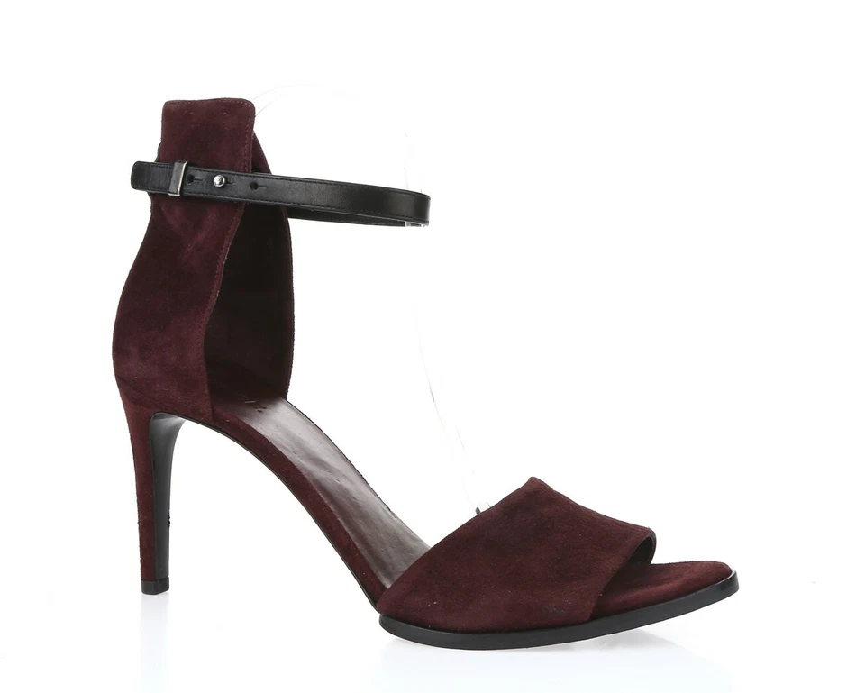 Womens Vince Adley 228712 Plum Suede Ankle Strap High Heel Sandals Size 9.5 M 41 - Image 4 of 4