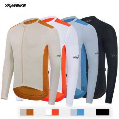 2025 Men's Pro Team Cycling Jersey Long Sleeve Road Bike Shirt Breathable Tops