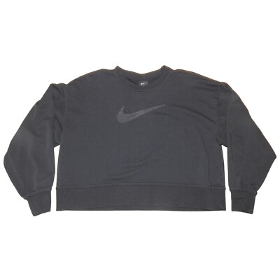 Nike Dri-Fit Get Fit Women's Swoosh Training Crew Neck Sweatshirt DJ077  Small