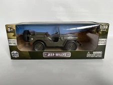 Wow Toyz Classic Armour Diecast Military Willys Jeep 1/32 scale NIB