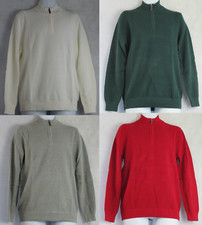 Club Room Men's 1/4-Zip Textured 100 Cotton Pullover Sweater, Assorted Colors