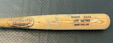 Jeff Mathis Game Used Louisville Slugger Baseball Bat MLB Authenticated 