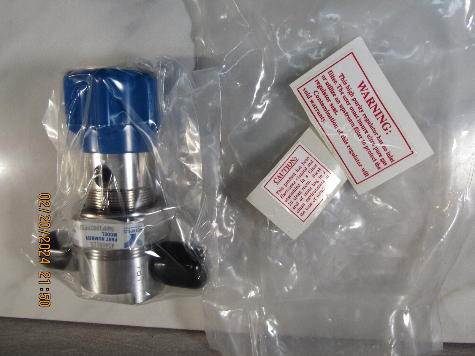 NIP Veriflo Ultra Stainless High Purity Regulator Valve SQHP1002PFSFFATTO