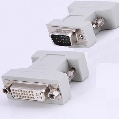 DVI-I Female Analog (24+5) to 15pin VGA Male Connector Adapter LCD video monitor