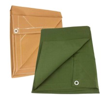 12 OZ Heavy Duty Water Resistant Canvas Tarp ...
