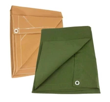 12 OZ Heavy Duty Water Resistant Canvas Tarp - Water Resistant & Breathable