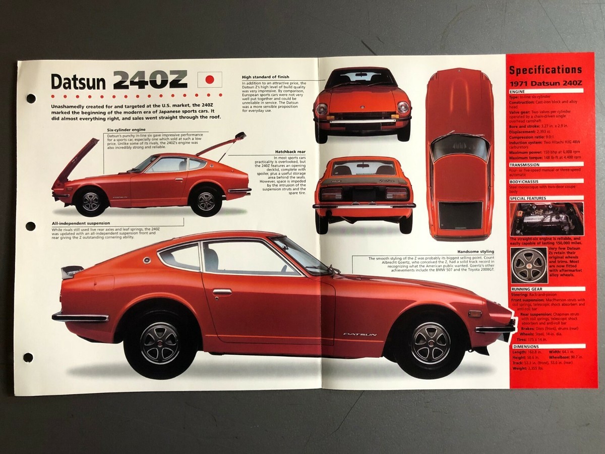1969 - 1974 Datsun 240Z Coupe IMP 