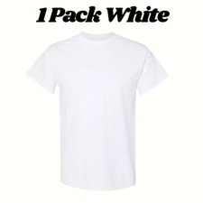 6 Pack And 3 Plain Men's T-Shirts Plain Cotton Short Sleeve T-shirt Tee Top