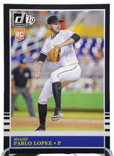 2019 Panini Donruss Pablo Lopez '85 Retro Rookie RC #203 Twins Marlins J2