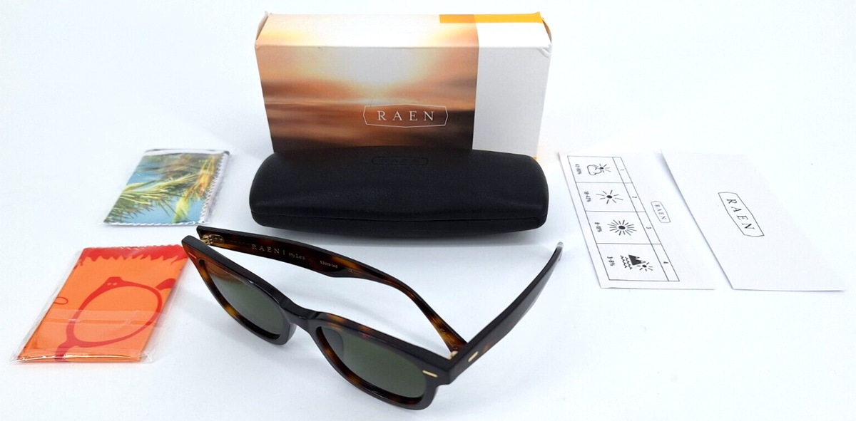 RAEN - Myles Unisex Square Sunglasses - Kola Tortoise  display picture 3