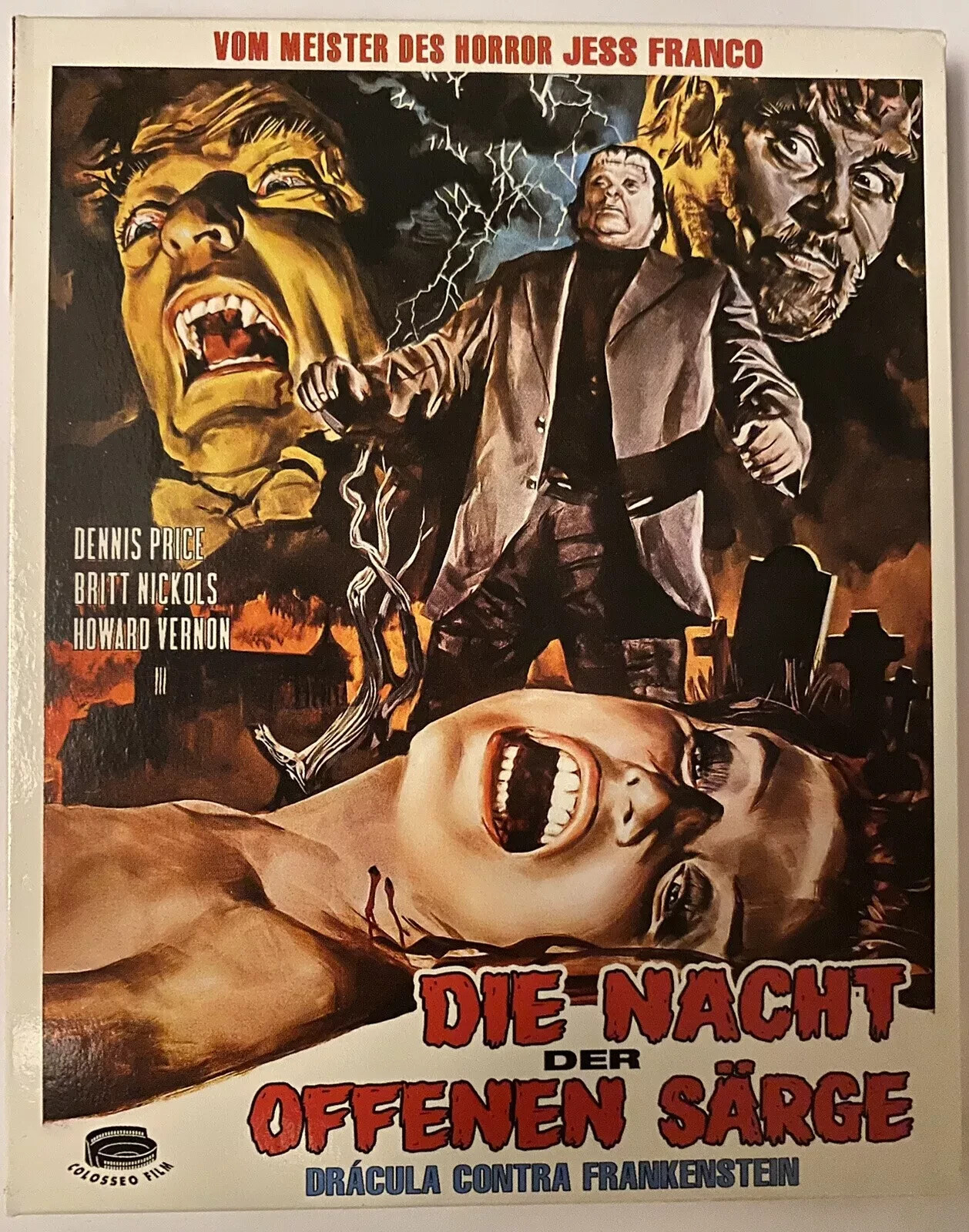 Dracula, Prisoner of Frankenstein Jess Franco Uncut German Blu Ray All Regions