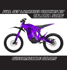 TALARIA STING Camo Violet Full Graphics Stickers Decals Kit Set Gloss or Matte