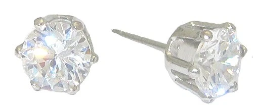 A Lobo Orecchini 3 PC Bianco Oro Giallo Acciaio Chirugico 2 Ctw Swarovski Lot Ci - Immagine 2 di 4