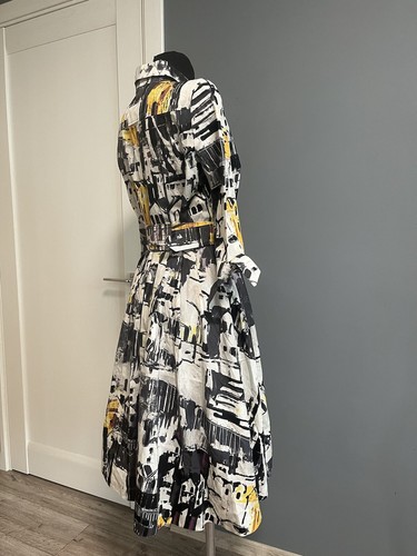 Prada Printed Midi Length Cotton Dress It 40 Us 4 Uk 8 - Picture 7 of 11