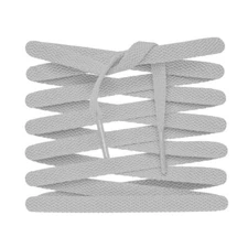 LitLaces 54" inch Flat Shoelaces - Light Grey