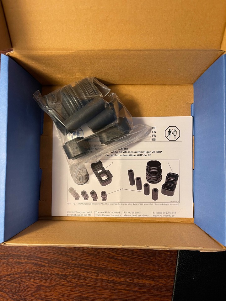 GENUINE BMW ZF 6 SPEED 6HP26, 6HP28, 6HP32, 6HP34 VALVE BODY ADAPTER Seal Kit Oem
